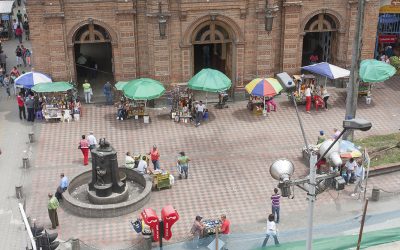 Espacio público en temporada decembrina