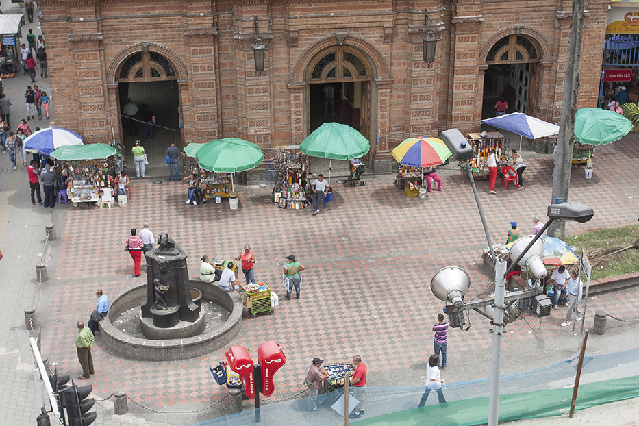 Espacio público en temporada decembrina