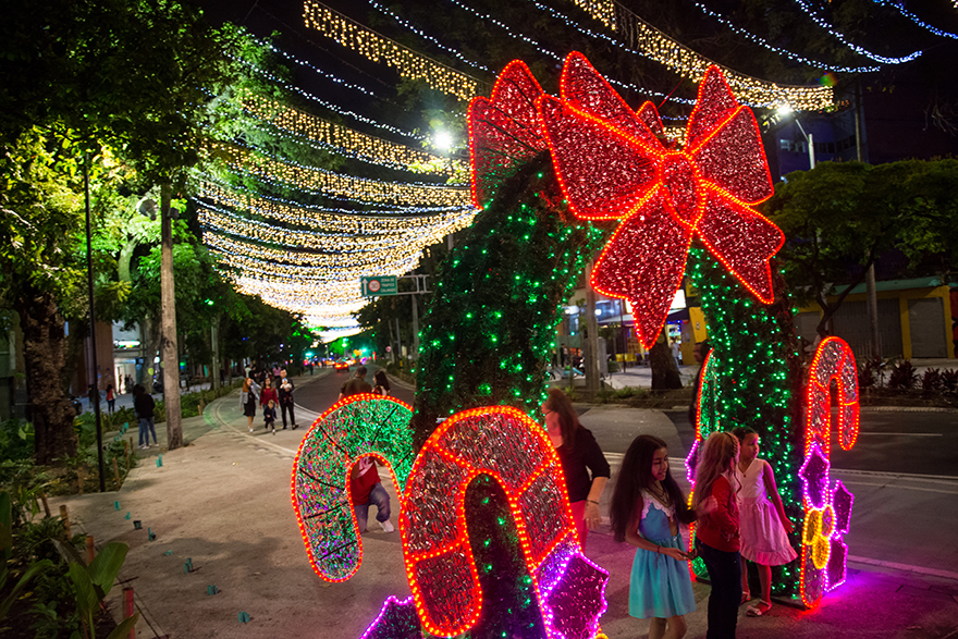 Navidad y alumbrados en el centro