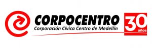 logo Corpocentro 30 años 2023